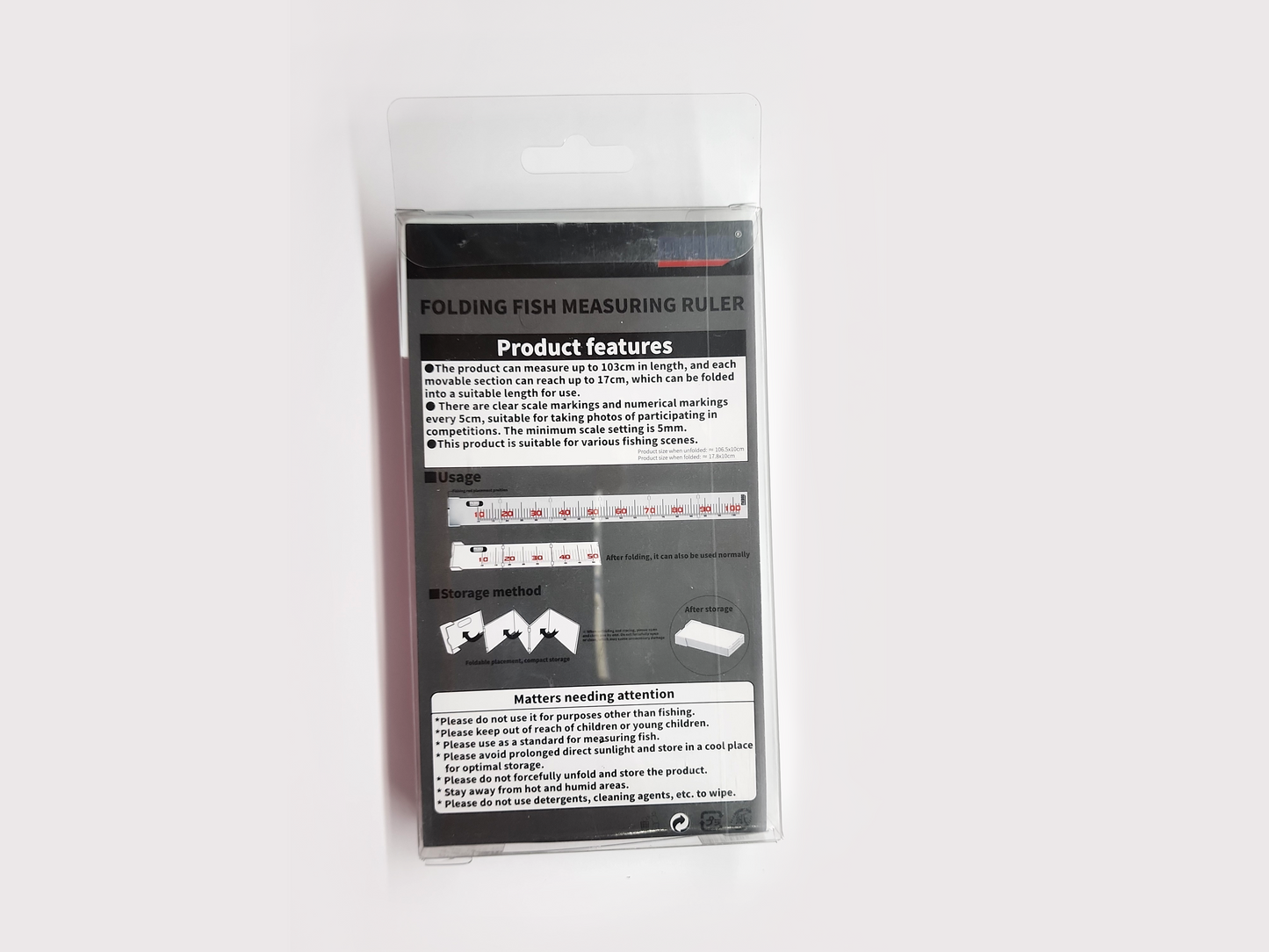 Hard Plastic Folding Fish Measure Mat