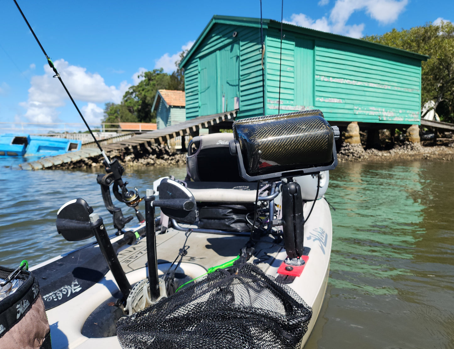 Carbon Sonar Cover - Garmin UHD2 9sv